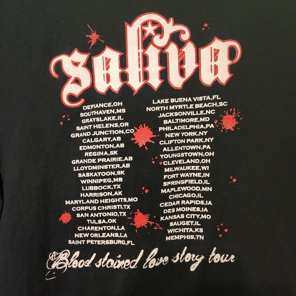 Saliva concert t shirt - Picture 4 of 5